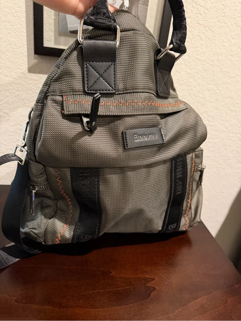 Women’s Green Travel Backpack - Durable Nylon